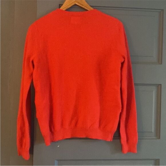 Sezane Red Ruffled Sweater M - Picture 3 of 6
